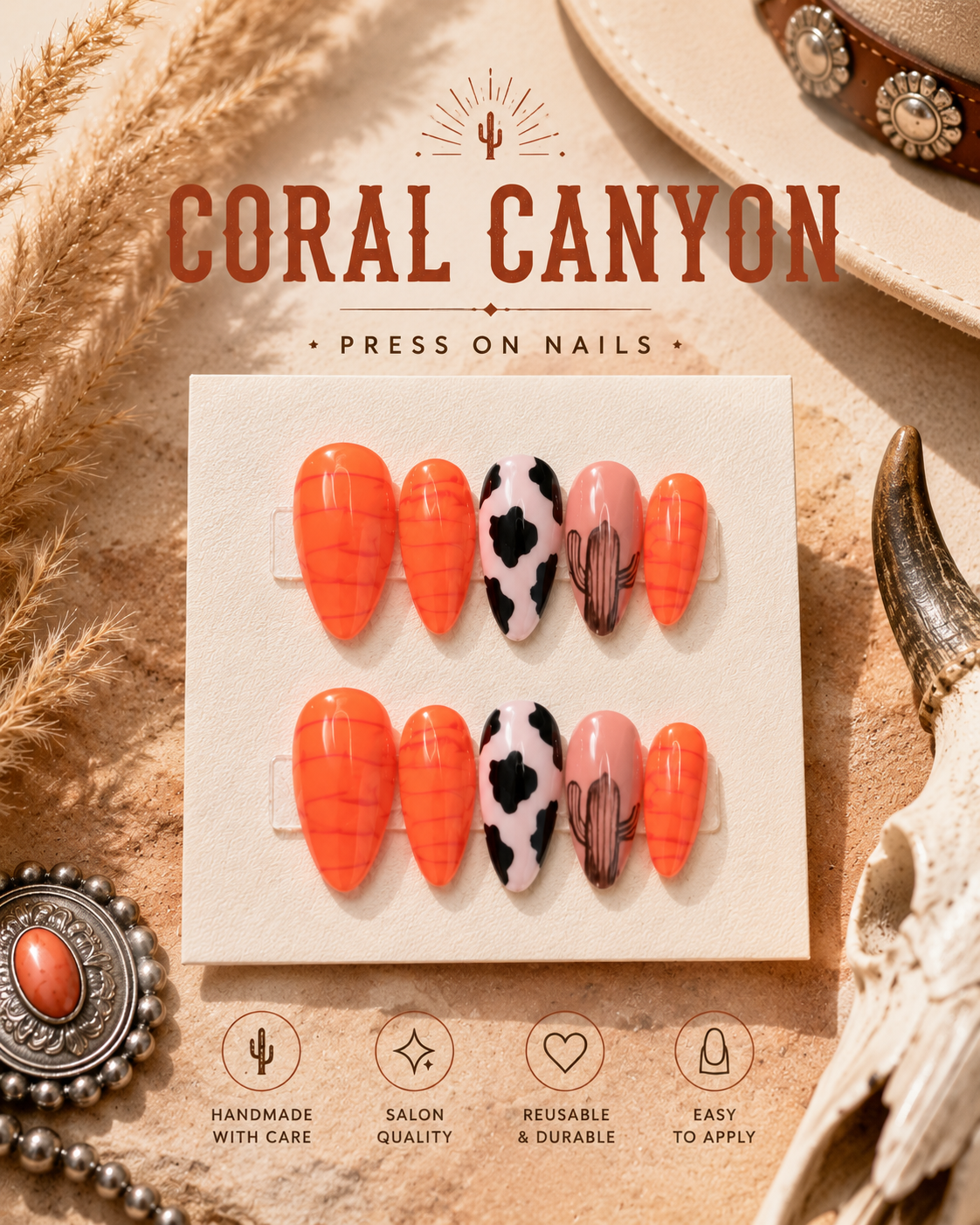 Western Press-On Nails